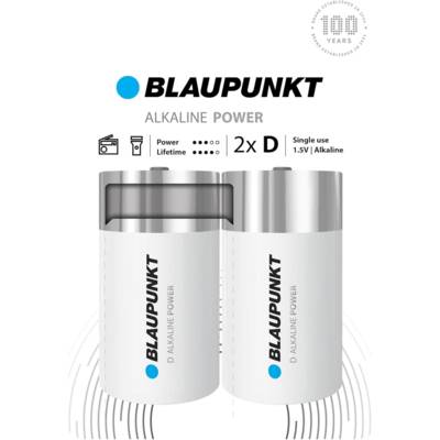 Piles D alcalines, paquet de 2 - BLAUPUNKT