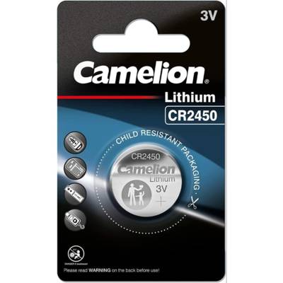 Pile bouton Lithium CR2450 3V 24.5x5mm - CAMELION