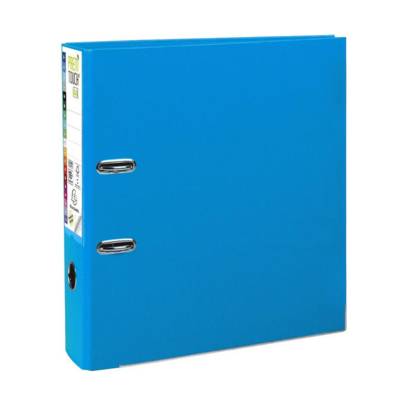 Classeur à levier Prem'Touch dos 80mm A4 bleu clair - EXACOMPTA