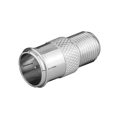 Adaptateur Tv-Sat Fiche-F-: F plug (Quickfix) - F jack - GOOBAY