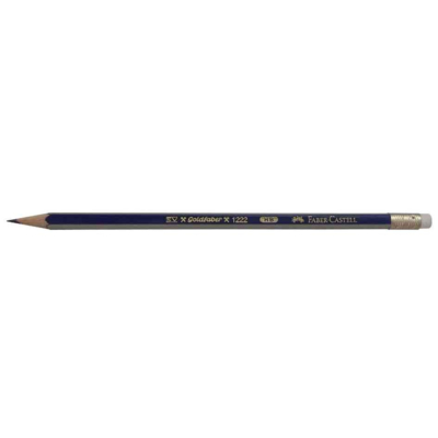 Crayon graphite GOLDFABER hexagonal bout gomme HB - Faber-Castell