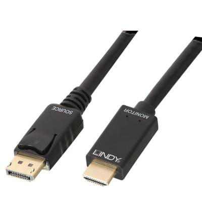 Câble DisplayPort vers HDMI 4K30 (DP:passif), 2m - LINDY