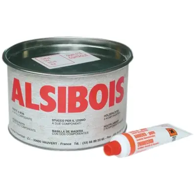 Mastic ALSIBOIS 1L Chêne + durcisseur - DEBRASEL CHEMICAL