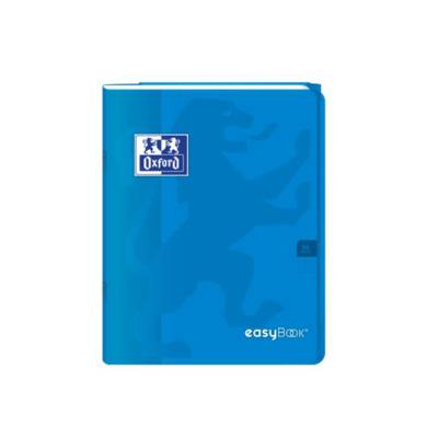 Cahier Easybook agrafé17x22cm 96 pages grands carreaux 90g bleu - Oxford