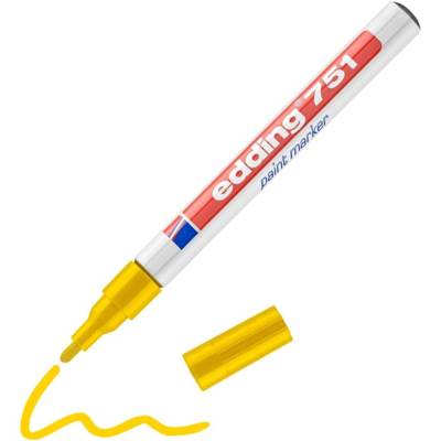 Marqueur Peinture 751 Jaune Pointe Ronde 1-2 mm - EDDING
