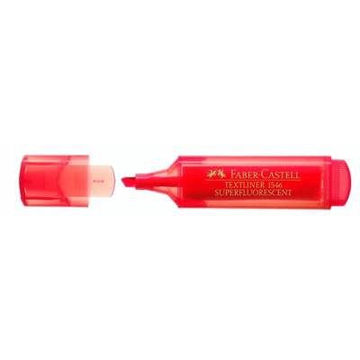 Surligneur TEXTLINER 1546 Pointe Biseau 1 - 5 mm Rouge - FABER-CASTELL