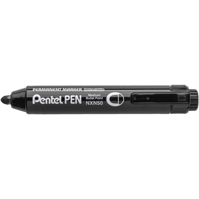 Marqueur permanent NXN50 rétractable, noir - Pentel