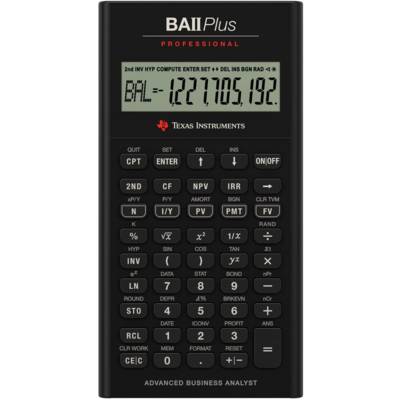 Calculatrice financière TI-BA II Plus Prof - TEXAS INSTRUMENTS