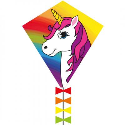 CERF-VOLANT MONOFIL - HQ ECOLINE - LICORNE 50cm x 50cm - HQ-INVENTO