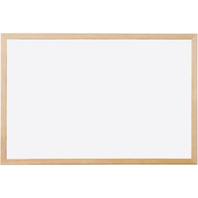 Tableau mélaminé cadre bois lisse lavable 60x40cm - Q-CONNECT