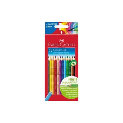 Crayon de couleur Colour Grip étui de 12 pièces Assortis - FABER-CASTELL