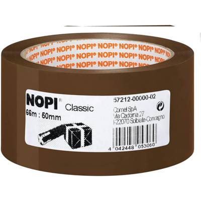Ruban Adhésif d'emballage Classic PP 50mm x 66m Marron - NOPI