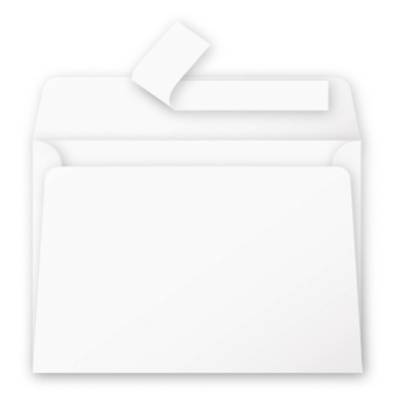 Paquet de 20 Enveloppe 120g 114x162 blanc - CLAIREFONTAINE