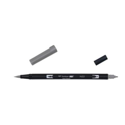 Feutre Dessin Double Pointe ABT Dual Brush Pen N55 gris froid 7 - TOMBOW