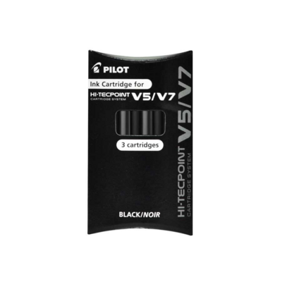 Set 3 Cartouches Recharge pour Hi-Techpoint V5/V7 Noir - PILOT