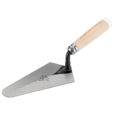 Truelle forgée ppro madrilène avec manche en bois de hêtre certfié + cale - 190 mm - Gedimat
