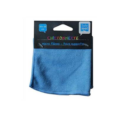 Chiffonnette micro fibres format 200x200 mm Coloris bleu clair - WONDAY