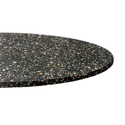 Plateau de table rond Terrazzo Black - RestooTab