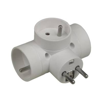 Multiprise DOMINO Triple 3 x 16A Blanc - CHACON