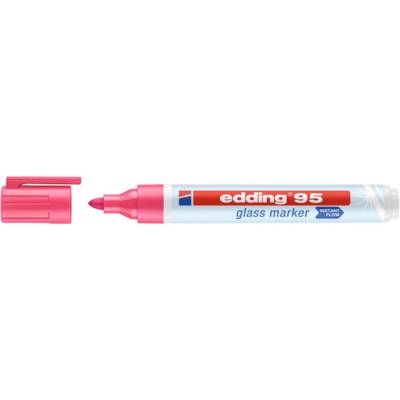 Marqueur pour verre 95 rose 1,5-3 mm - EDDING