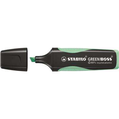 Surligneur GREEN BOSS Pastel menthe à l'eau 83% recyclé - STABILO