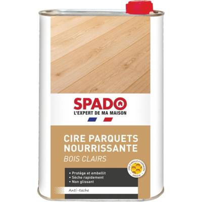 Bidon 1 l cire nourrissante parquets bois clairs - SPADO