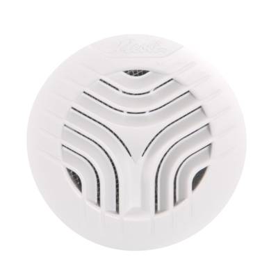 Grille d'aération intérieure ronde blanche, ø d'emboîture 100 mm, avec moustiquaire, à clipser, pour tube pvc, tuyau et gaine, section de passage d'air 23 cm² - Gedimat - NICOLL