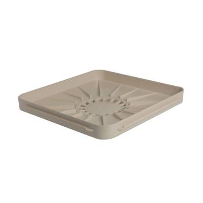 Receveur d'eau PVC siphonné dim.40x40cm bonde diam.63mm sable - Gedimat - NICOLL