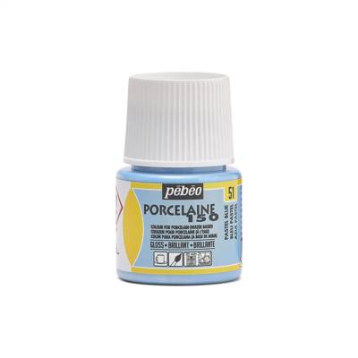 Flacon 45 ml Peinture P150 Porcelaine Coloris Bleu pastel - PÉBÉO