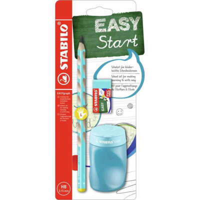 Kit pour écolier EASYgraph, pour droitiers, bleu - STABILO