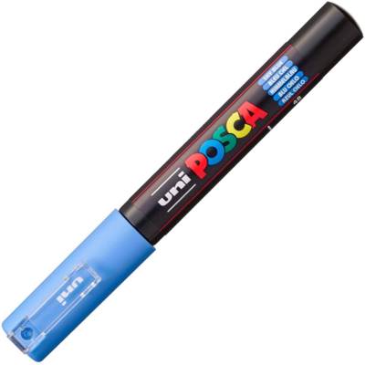 Marqueur à pigment PC-1MC pointe extra fine bleu ciel - POSCA