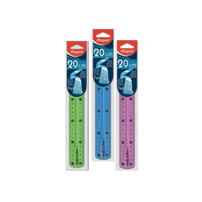 Règle plate Twist'n Flex Incassable Flexible 20 cm Coloris Aléatoire - MAPED