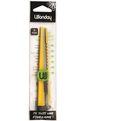 Cutter métal 9 mm - Autobloquant - Embout casse lame - WONDAY