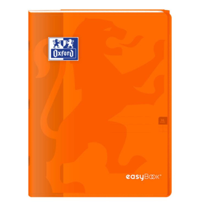 Cahier Easybook agrafé 24x32cm 96 pages grands carreaux 90g orange - Oxford