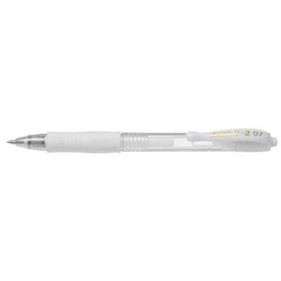Stylo bille à encre gel G2 07 pointe moyenne blanc pastel - PILOT