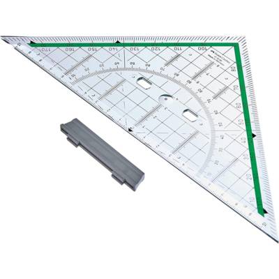 Equerre rapporteur BK 1 avec poignée Hypothénuse 20 cm - FABER-CASTELL