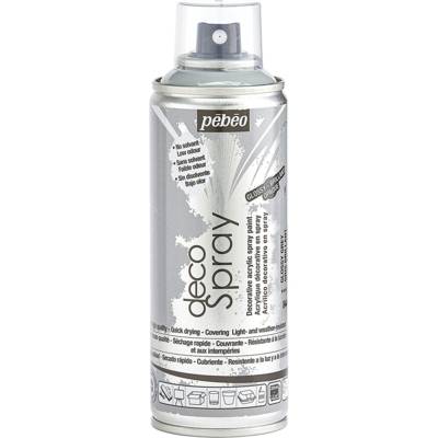 Aérosol 200ml Peinture DécoSpray brillant GRIS - PÉBÉO