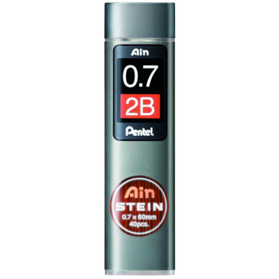 Etui de 40 mines 0,7 mm AIN STEIN C277 dureté 2B - Pentel