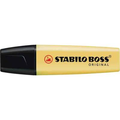 Surligneur BOSS ORIGINAL Pastel Pointe Biseautée 2-5 mm Jaune Pastel - STABILO