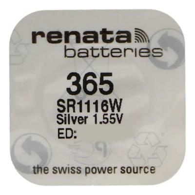Pile bouton Silver Oxyde 365 / SR1116W 0% mercure - RENATA