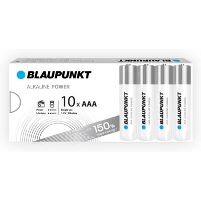 Pack 10 Piles AAA LR03 Alcalines Power - BLAUPUNKT