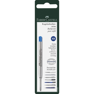 Recharge Stylo Bille Pointe XB large Bleu - Faber-Castell
