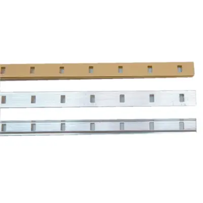 Crémaillère aluminium à encastrer 1337 VACHETTE - Anodisé argent - L.2 m - 0290254 - BEZAULT SAS
