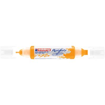 Marqueur acryl 3d dble pointe 5400 jaune soleil 2-3 mm, 5-10 mm - EDDING
