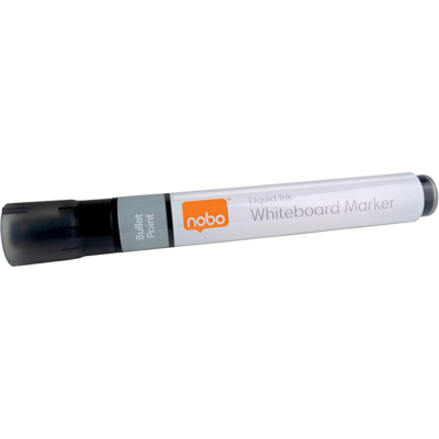 Marqueurs Liquid Ink noir ogive boîte 10 - NOBO