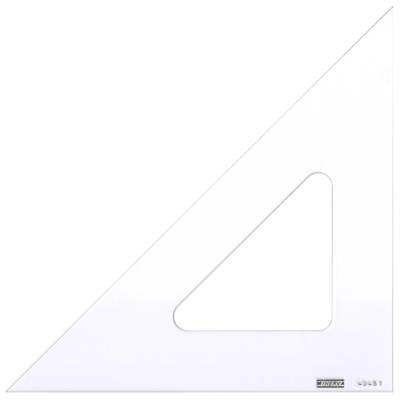 Equerre 45° Bord Droit 25cm Transparent Qualité optique Transparent - MINERVA