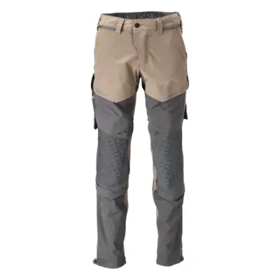 Pantalon avec poches genouillères MASCOT Ultimate - Léger et hydrofuge - 22279-605-Taupe/Noir-41