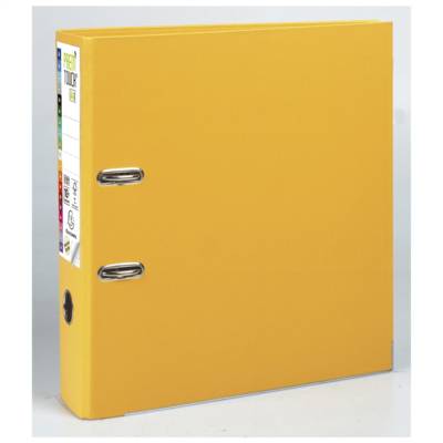 Classeur à levier Prem'Touch Polypropylène - Dos 80mm - A4 maxi - Jaune - EXACOMPTA