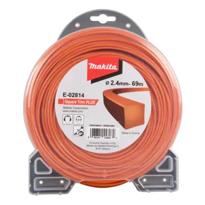 Fil carré Square Trim+ MAKITA 2,4 mm x 69 m - E-02814