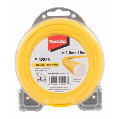 Bobine fil rond Ø3 mm x 15 m MAKITA pour débroussailleuses - E-02836